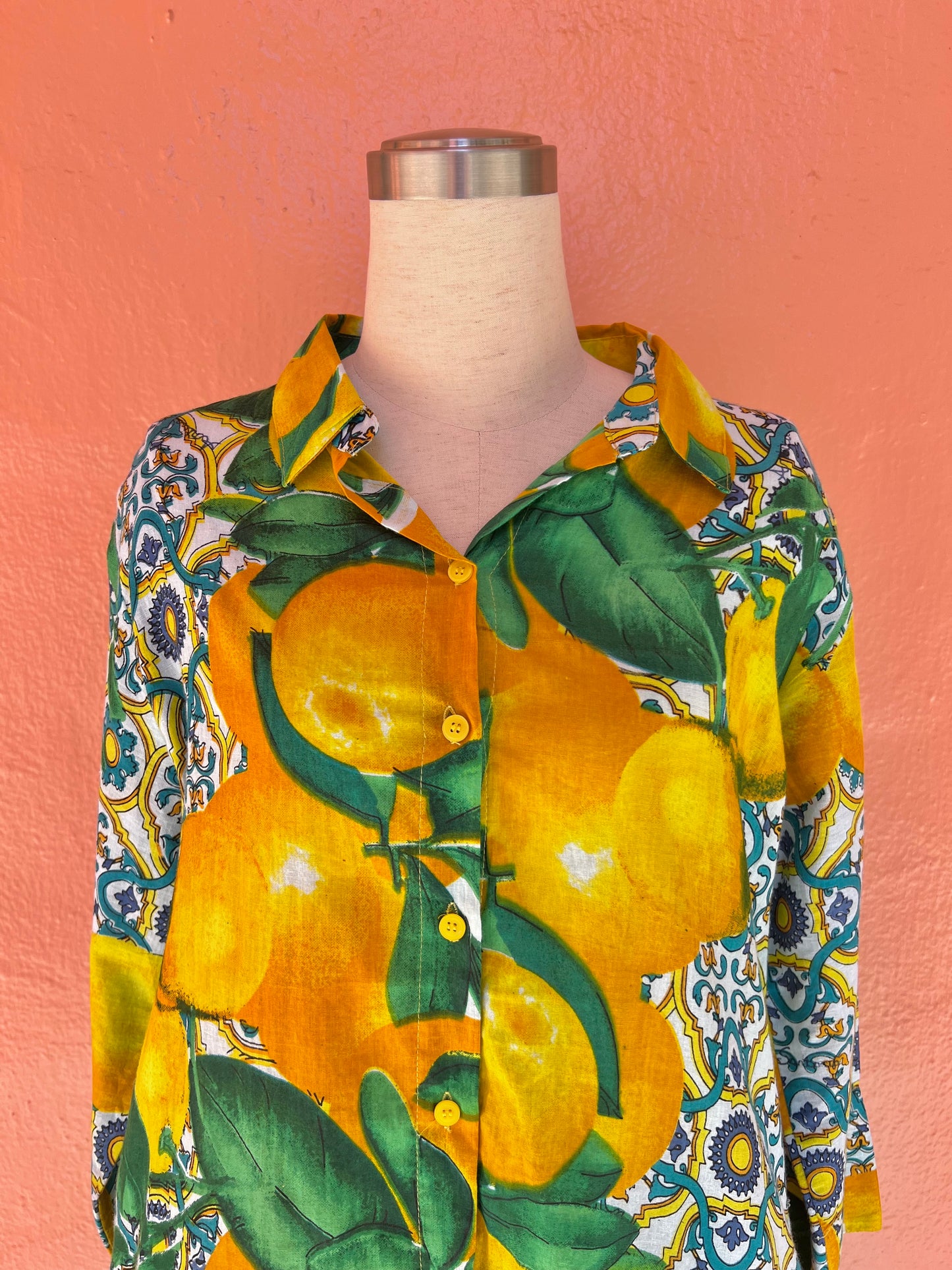 Orange Shirt Dress