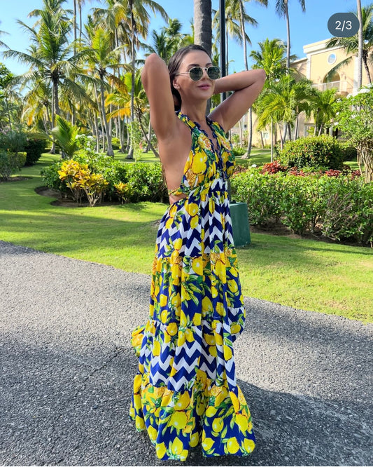Azul limon Dress