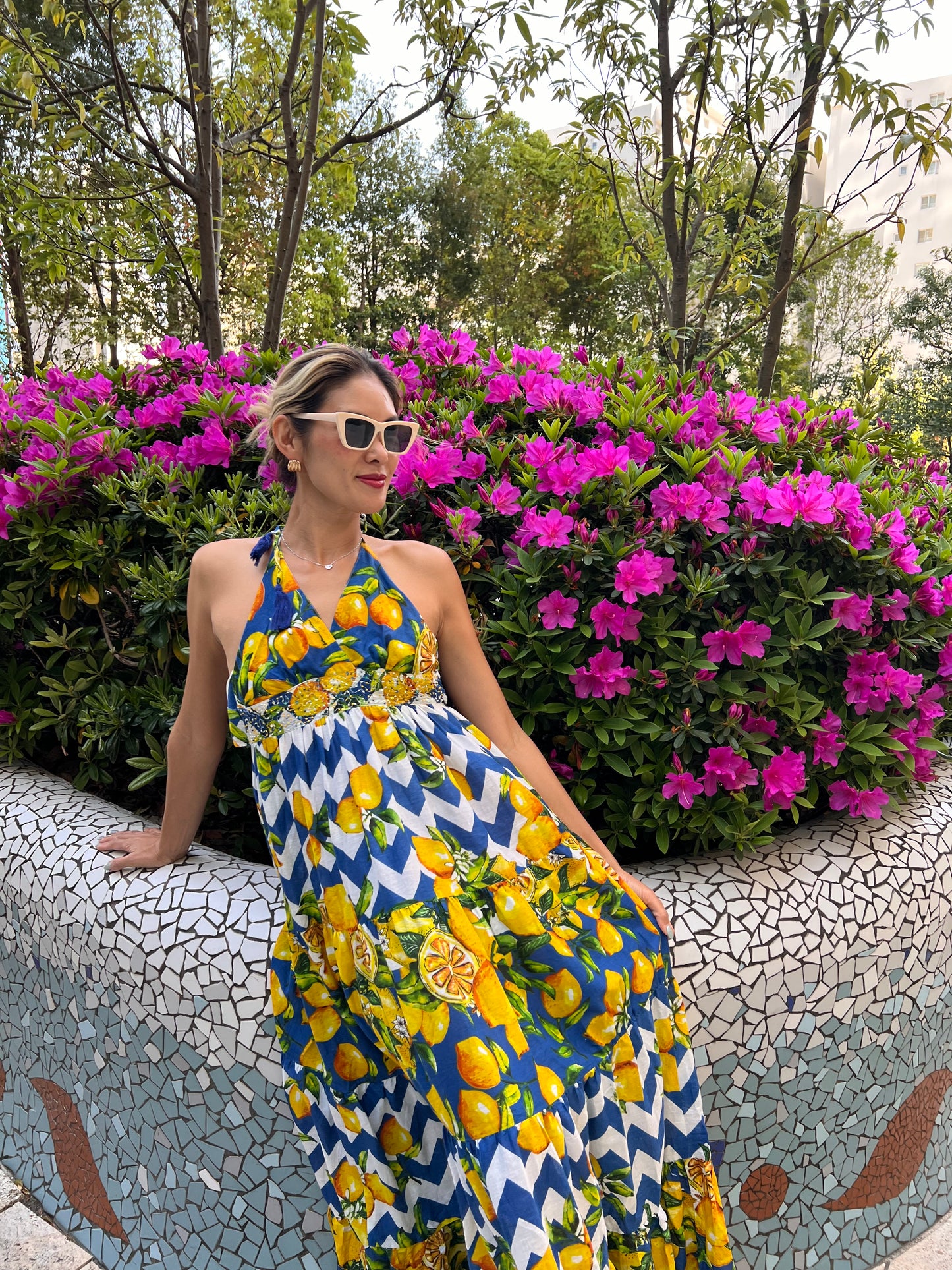 Azul limon Dress